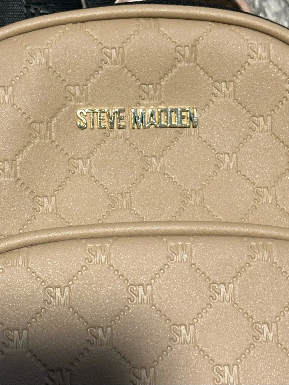 Steve Madden Beige Mini Backpack Purse